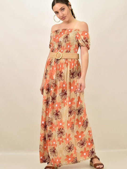 Potre Summer Maxi Dress Orange