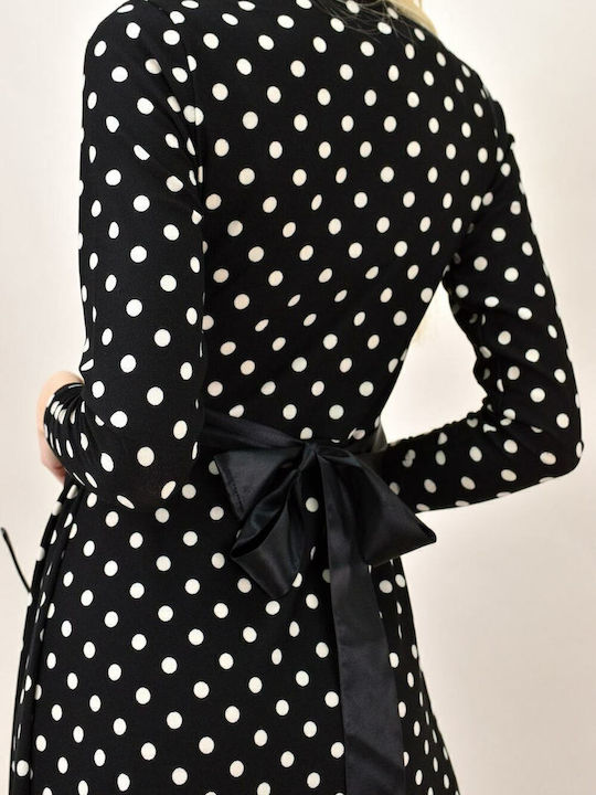 Maxi Dress Wrap Black