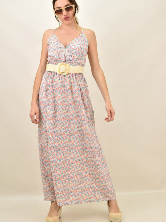 Potre Summer Maxi Dress Wrap Pink