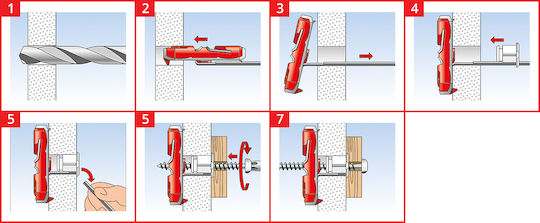 fischer Ούπα Πλαστικό 12x50mm 12τμχ