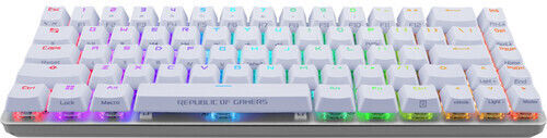 ROG Falchion Gaming Mechanische Tastatur 65% mit Benutzerdefiniertes Rot Schaltern und RGB-Beleuchtung (Englisch US) Ace White