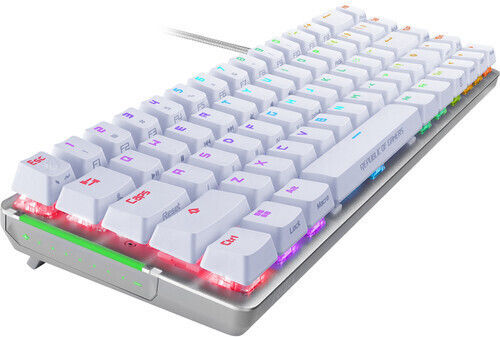 ROG Falchion Gaming Mechanische Tastatur 65% mit Benutzerdefiniertes Rot Schaltern und RGB-Beleuchtung (Englisch US) Ace White