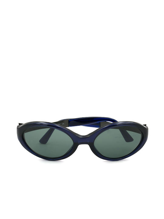 Emanuel Ungaro Women's Sunglasses with Blue Plastic Frame and Green Lens 4014 7003