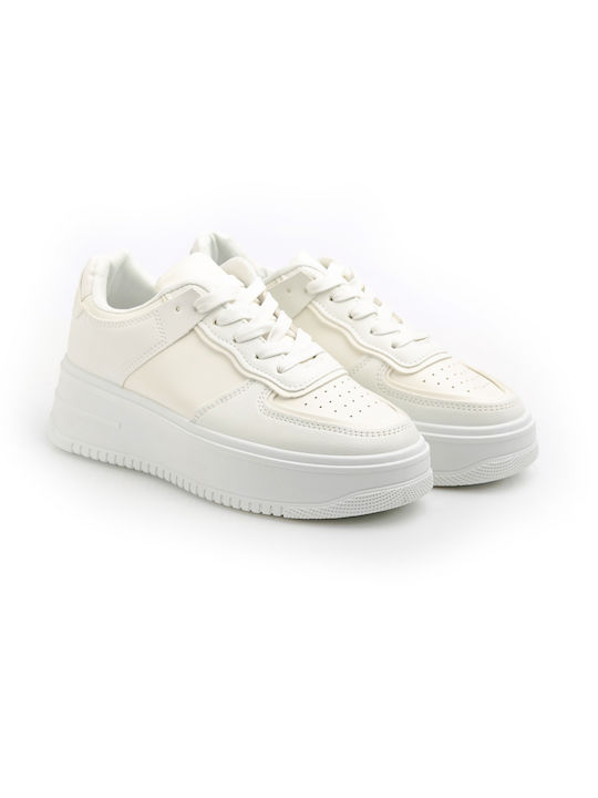 Malesa Flatforms Sneakers White