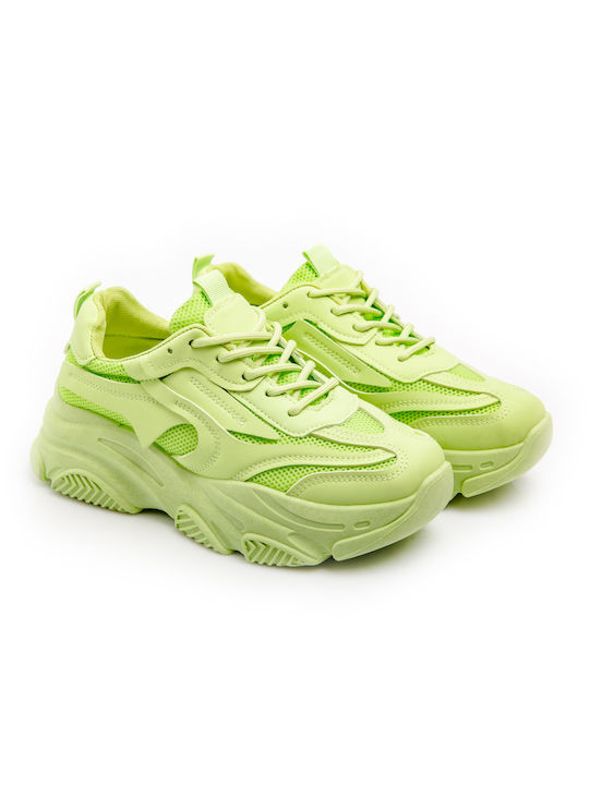 Malesa Γυναικεία Chunky Sneakers Πράσινα