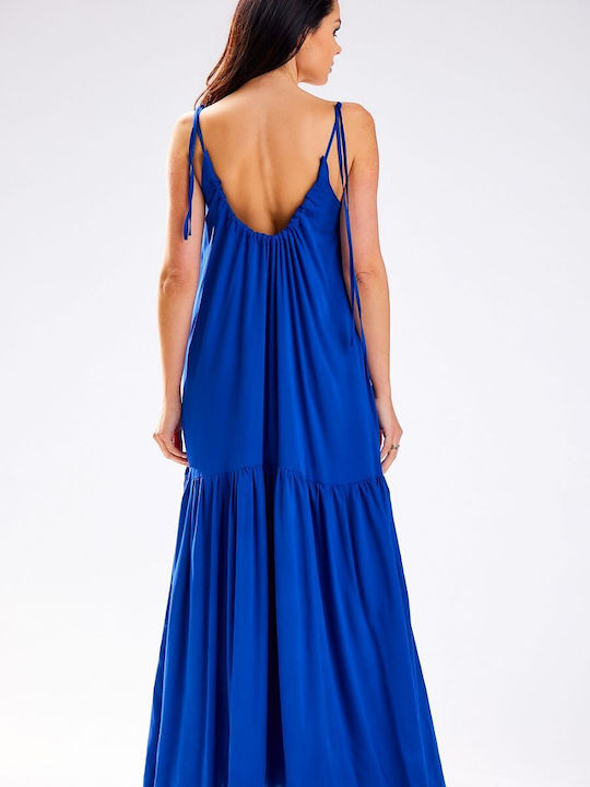 Awama Summer Maxi Dress Blue