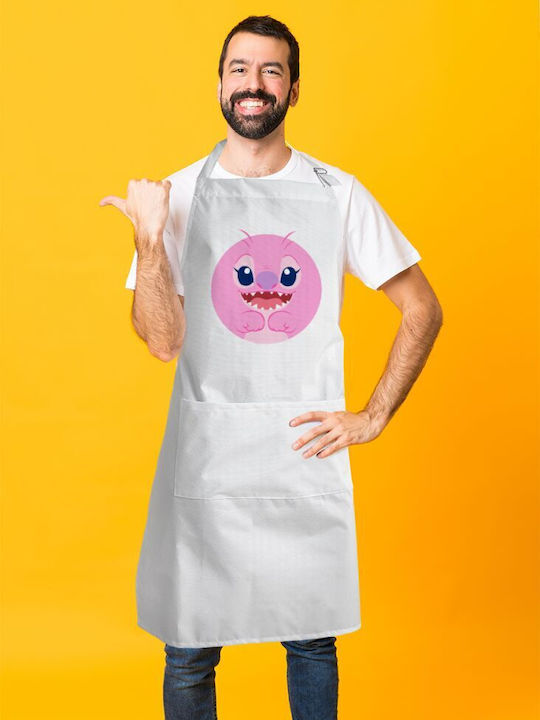 Koupakoupa Αδιάβροχη Ποδιά Κουζίνας Λευκή KP_16642_APRON-BBQ-ADULT