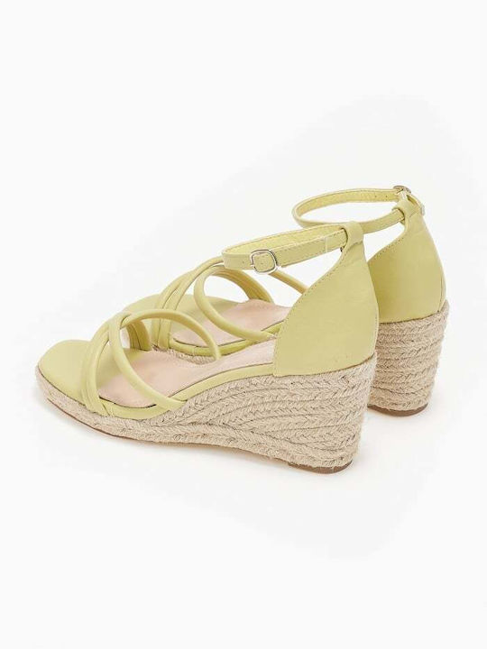 Issue Fashion Women's Ankle Strap Platforms Green