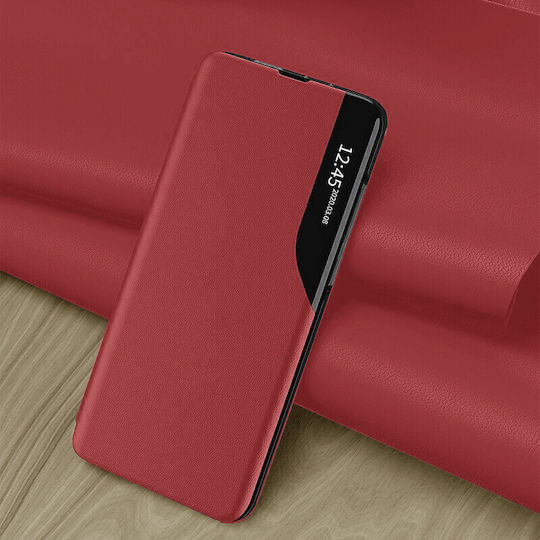 Techsuit eFold Buchen Sie Synthetisches Leder Rot (Huawei P30 Pro)