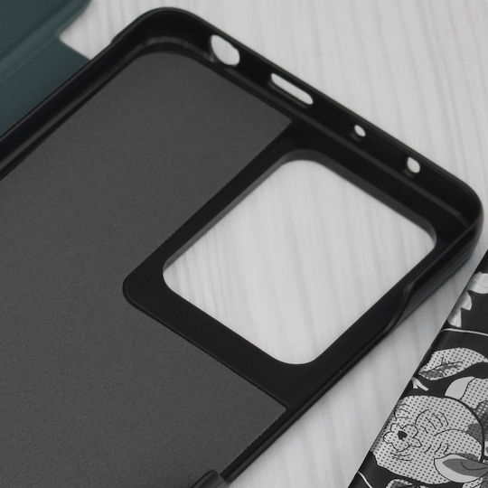 Techsuit eFold Book Piele artificială Verde (Redmi Note 12 Pro / Poco X5 Pro)