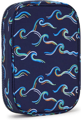 Kipling 100 Pens Pencil Case with 1 Compartment Blue