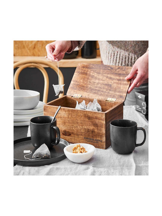 Butlers Cană Ceramică Neagră 400ml