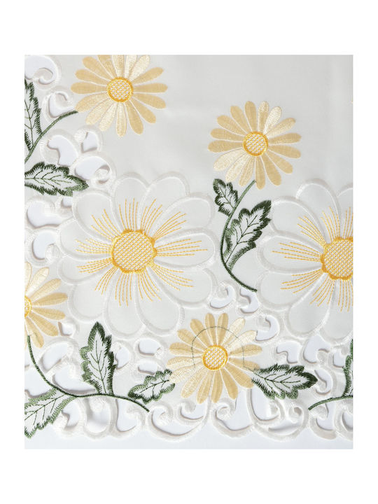 Silk Fashion Кариран Изрязано Жълт 85x85бр