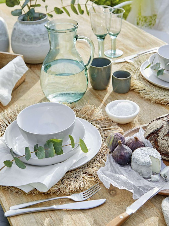 Butlers Native Πιάτο Ζυμαρικών Κεραμικό Λευκό με Διάμετρο 21.5cm