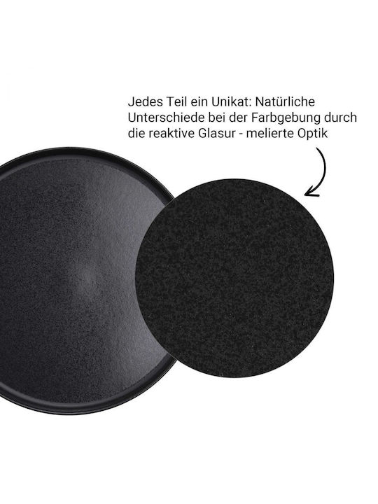 Butlers Casa Nova Farfurie joasă Ceramică Negru cu Diametru 22.5cm