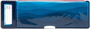 Yolo Καρχαρίας Pencil Case with 1 Compartment Blue