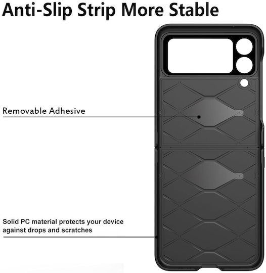 Rhombus Back Cover Πλαστικό Ροζ (Galaxy Z Flip3 5G)