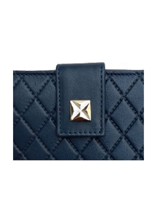 Luxus Leather Women's Wallet Navy Blue