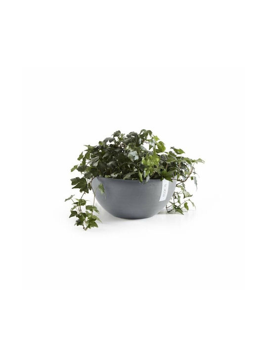 Ecopots Brussels Flower Pot 25x12cm in Gray Color 74.001.27B