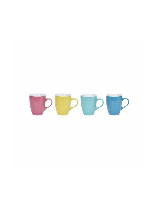 Koopman Porcelain Cup Multicolour 340ml 4pcs