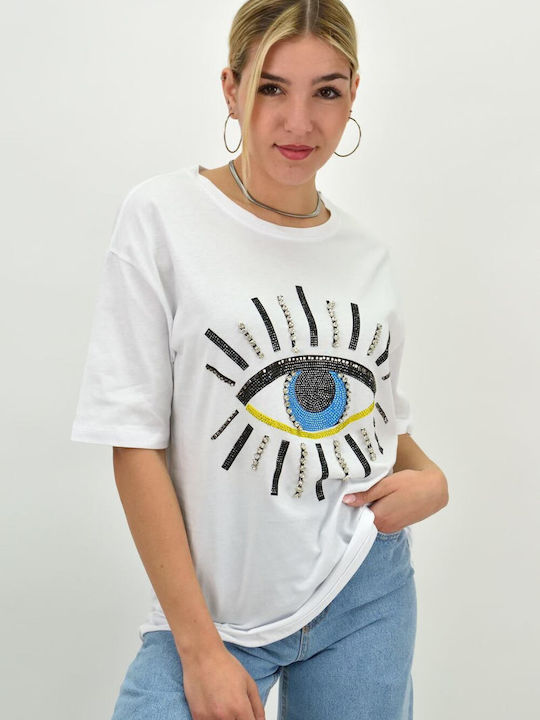 Potre Damen T-shirt Weiß