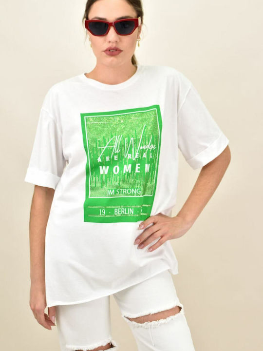 Γυναικείο T-shirt Λευκό