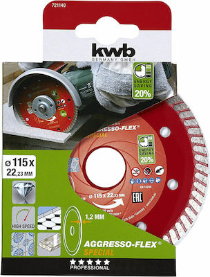 KWB 721140 Disc de tăiere Materiale de construcție 115mm 1buc