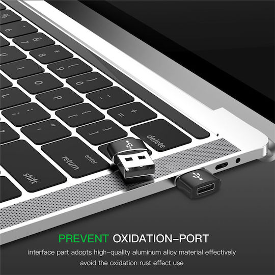 Techsuit Convertor USB-C Feminin În USB-A Masculin 1 Bucată