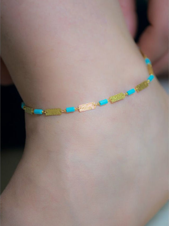 Paraxenies Vergoldetes Fußarmband aus Silber