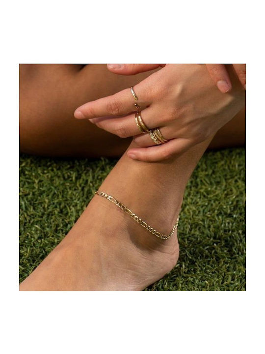 Paraxenies Bracelet Anklet Chain made of Silver Gold Plated