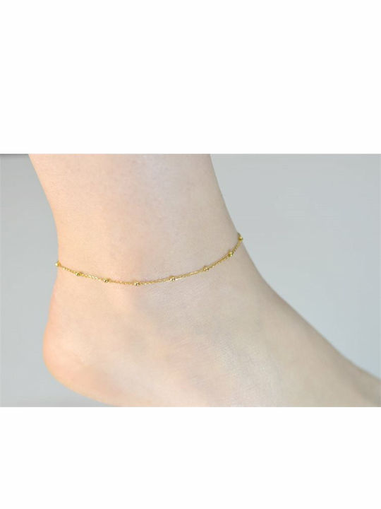 Paraxenies Vergoldete Fußarmband aus Silber