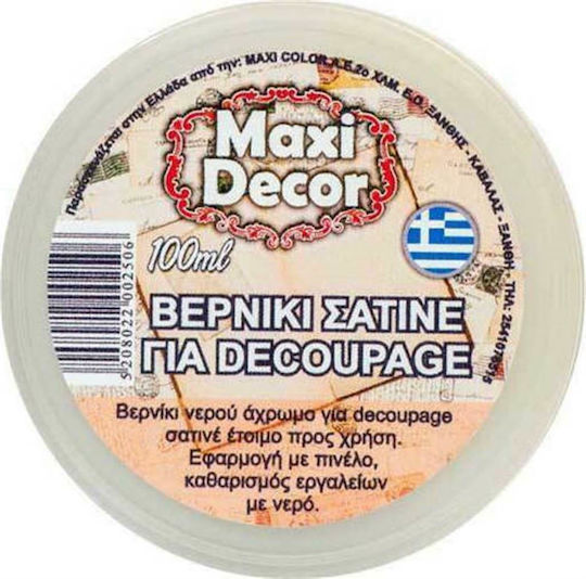 Maxi Decor Satin Varnish for Decoupage Varnish Decoupage 250gr 250ml