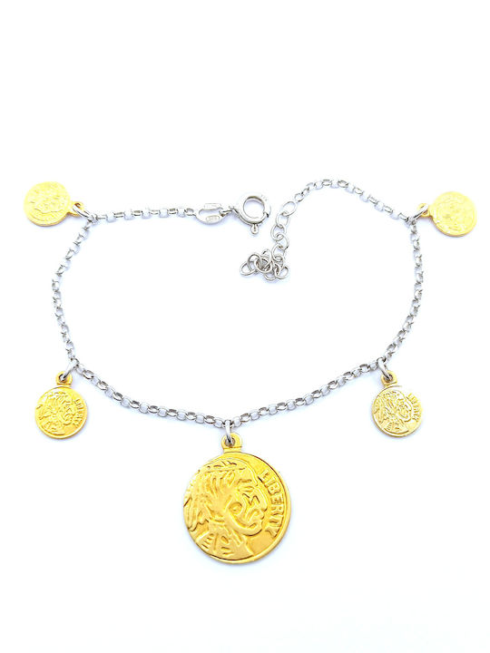 PS Silver Bracelet Chain made of Silver Gold Plated