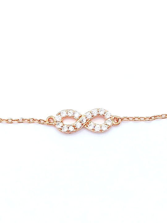 PS Silver Bracelet made of Silver Gold Plated with Zircon