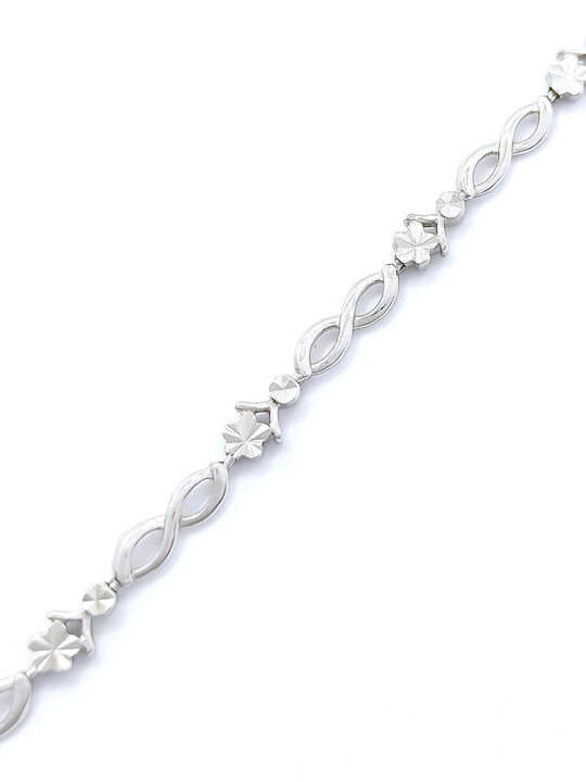 PS Silver Bracelet Chain with design Infinity made of Silver