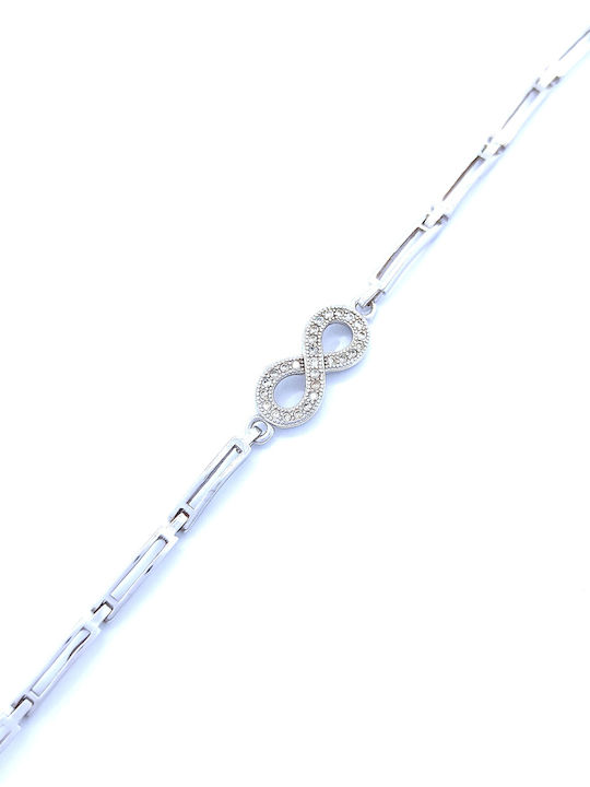 PS Silver Bracelet made of Silver with Zircon