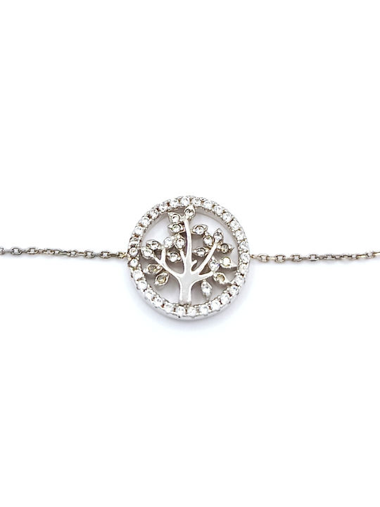 PS Silver Bracelet Chain made of Silver with Zircon