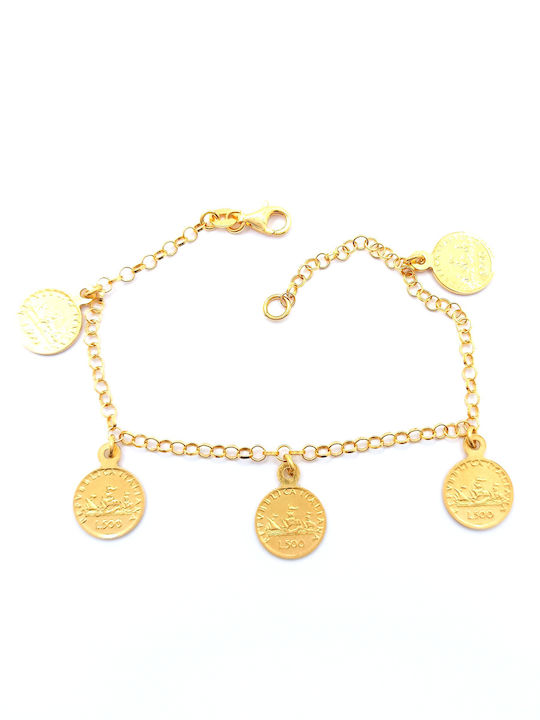 PS Silver Bracelet Chain made of Silver Gold Plated