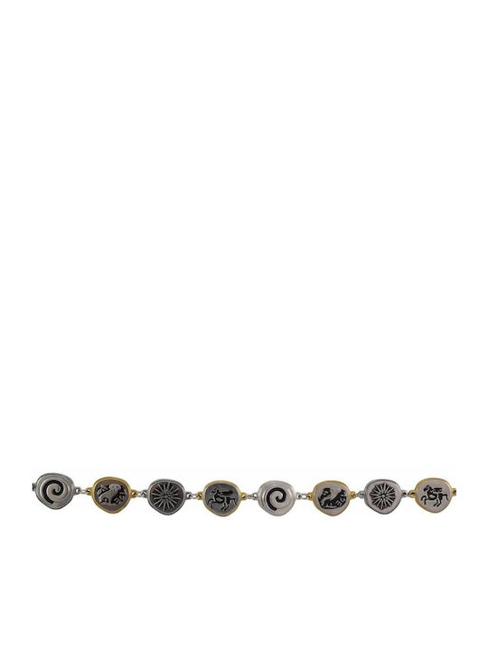 Tatu Moyo Bracelet made of Silver Gold Plated