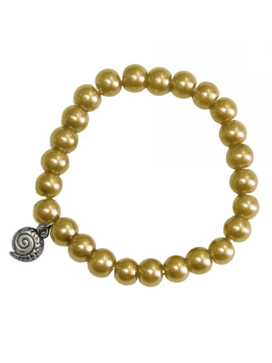 Tatu Moyo Bracelet made of Silver Gold Plated with Pearls