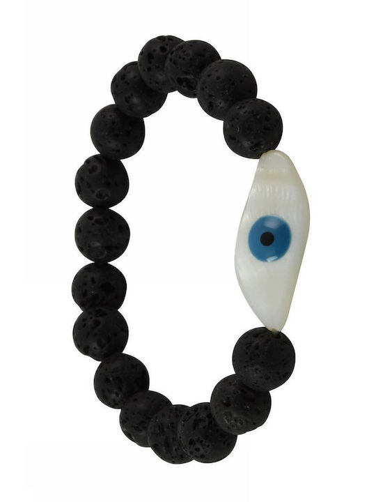 Tatu Moyo Bracelet with design Eye with Lava Stones