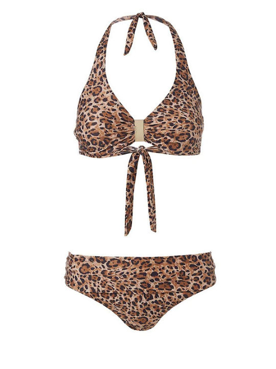 Melissa Odabash - Women's Swimwear Provence Bottom-Cheetah, BROWN, WOMAN