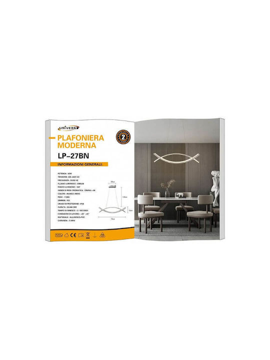 Universo Illuminazione Pendant Light White