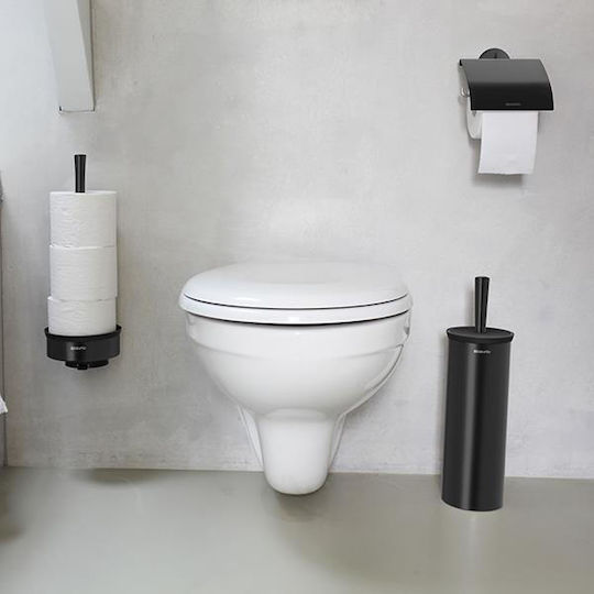 Brabantia Επιτοίχια Χαρτοθήκη Μαύρη