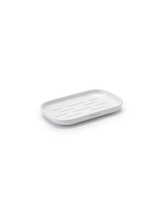 Brabantia Metallic Soap Dish Countertop White