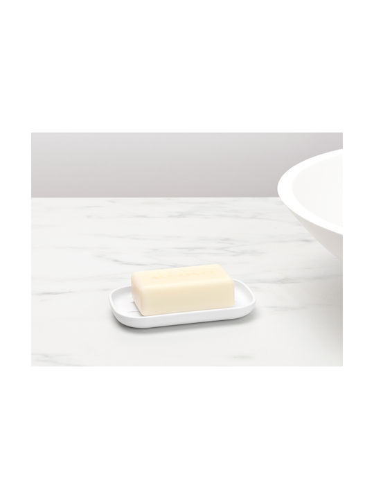 Brabantia Metallic Soap Dish Countertop White