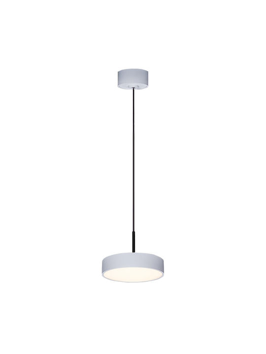 VK Lighting VK/04454/PE/W/W Pendant Light White 15cm