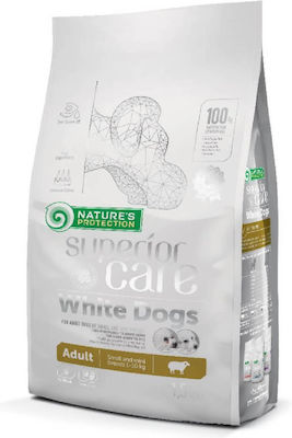 Nature's Protection Superior Care White Dogs Adult Small & Mini 10kg Dry Food for Adult Dogs of Small Breeds with Lamb