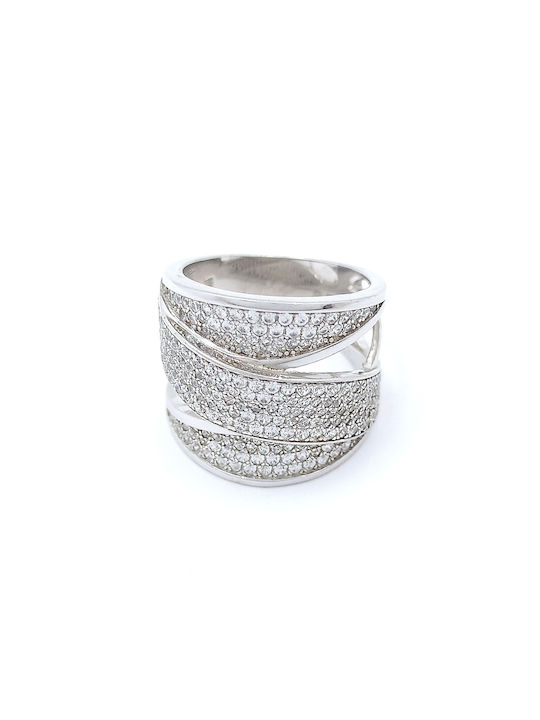 PS Silver Damen Ring mit Zirkonia aus Silber