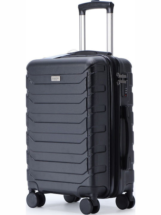 Lavor Large Travel Suitcase Hard Black with 4 Wheels Height 75cm 1-602